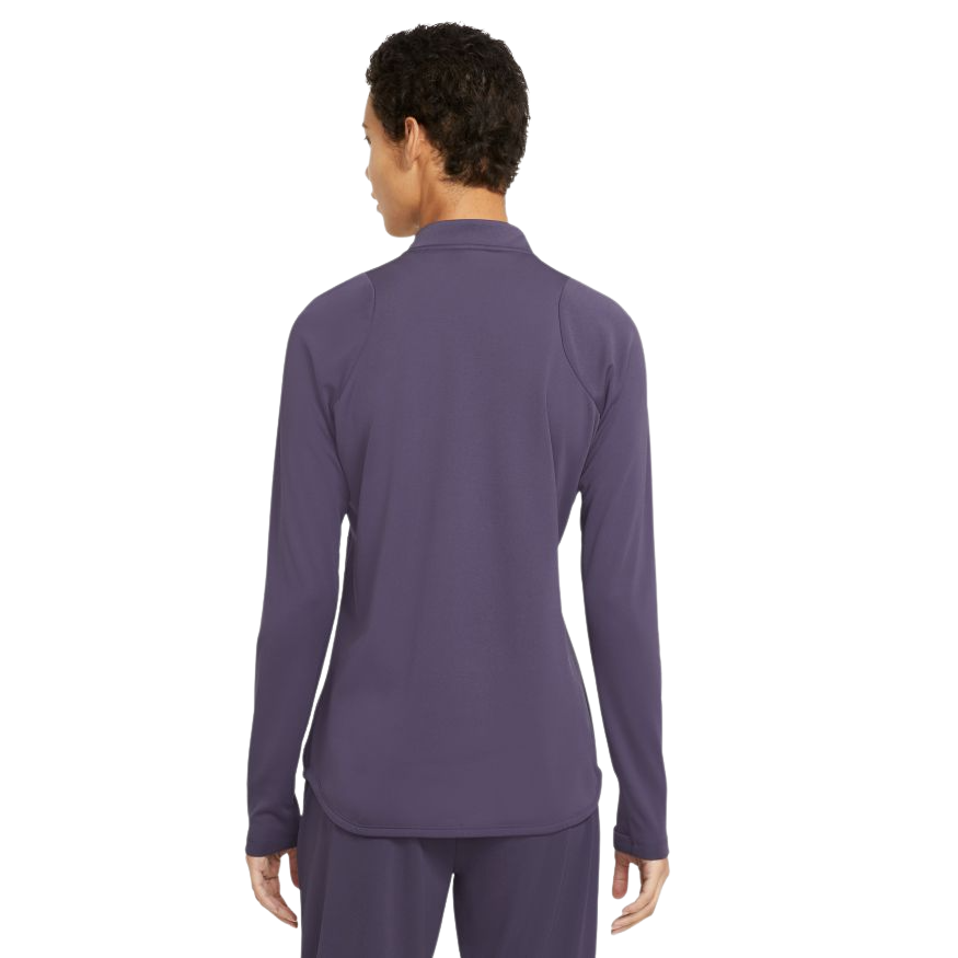 Nike Dri-FIT Academy Women's Soccer Drill Top- DARK RAISIN/SIREN RED