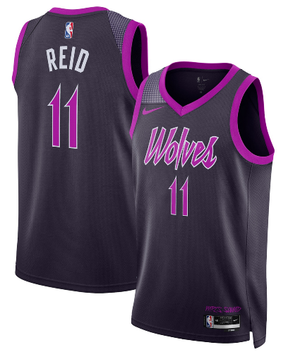 Naz Reid Minnesota Timberwolves Unisex 2025/26 Swingman Jersey - Purple - City Edition