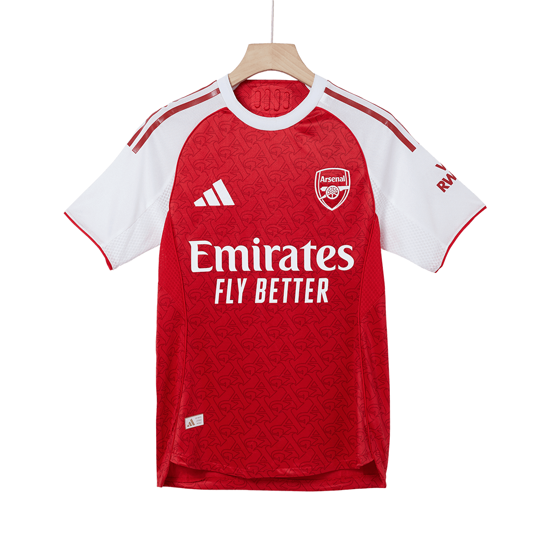 SALIBA #2 Mens Arsenal Home Jersey 2025/26 - Player Version (Slim Fit)