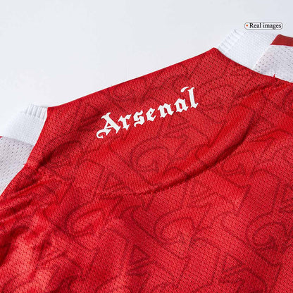 SALIBA #2 Mens Arsenal Home Jersey 2025/26 - Player Version (Slim Fit)