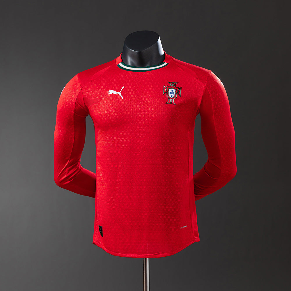 Portugal Jersey 2025/26 Home Football Kit Long Sleeves Player Version