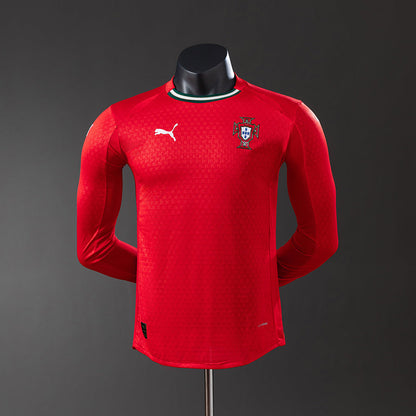 Portugal Jersey 2025/26 Home Football Kit Long Sleeves Player Version