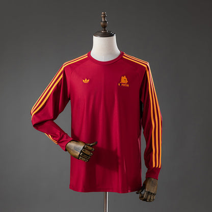 AS Roma Red Jersey 2026-2027 Long Sleeves Football Kit Soccer Shirt