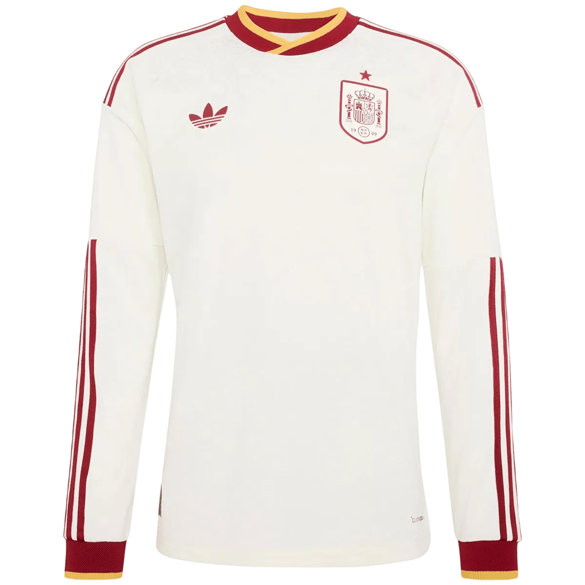 Mens Spain World Cup Away Long Sleeve Jersey 2026