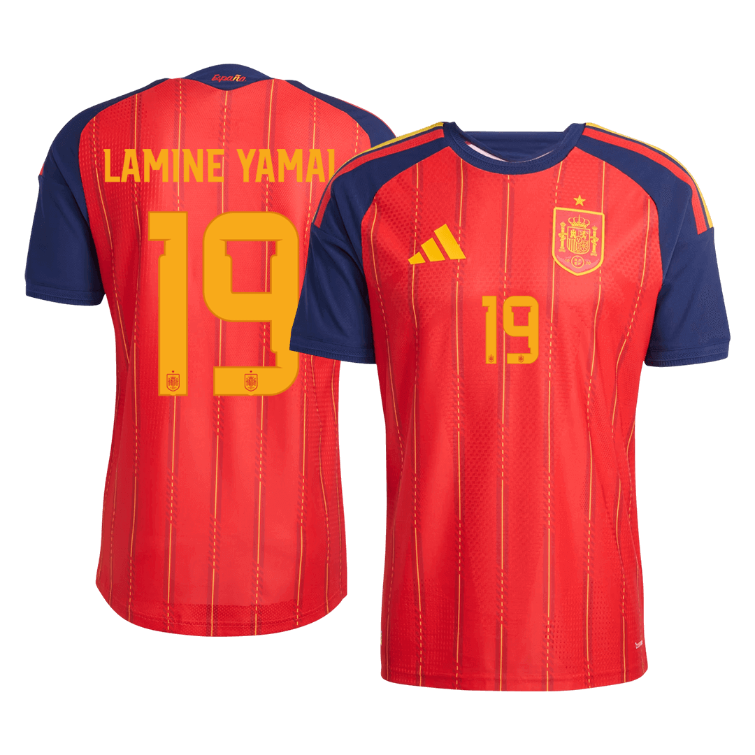 LAMINE YAMAL #19 Mens Spain World Cup Home Jersey 2026 - Player Version (Slim Fit)