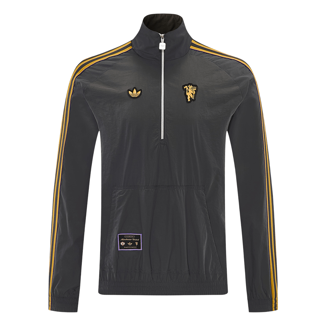 2026 Manchester United Gray Windbreaker Jacket