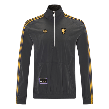 2026 Manchester United Gray Windbreaker Jacket