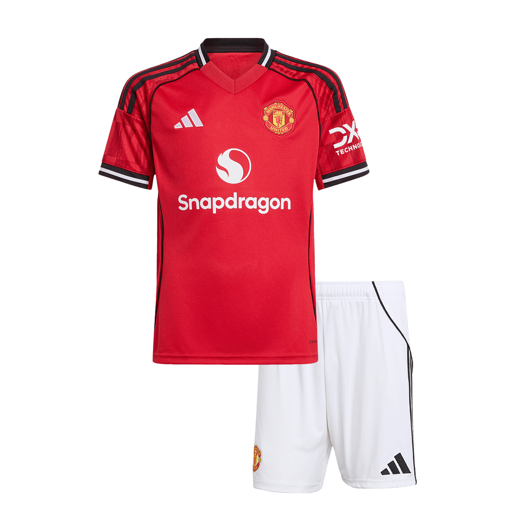 Kids Manchester United Home Kit 2025/26