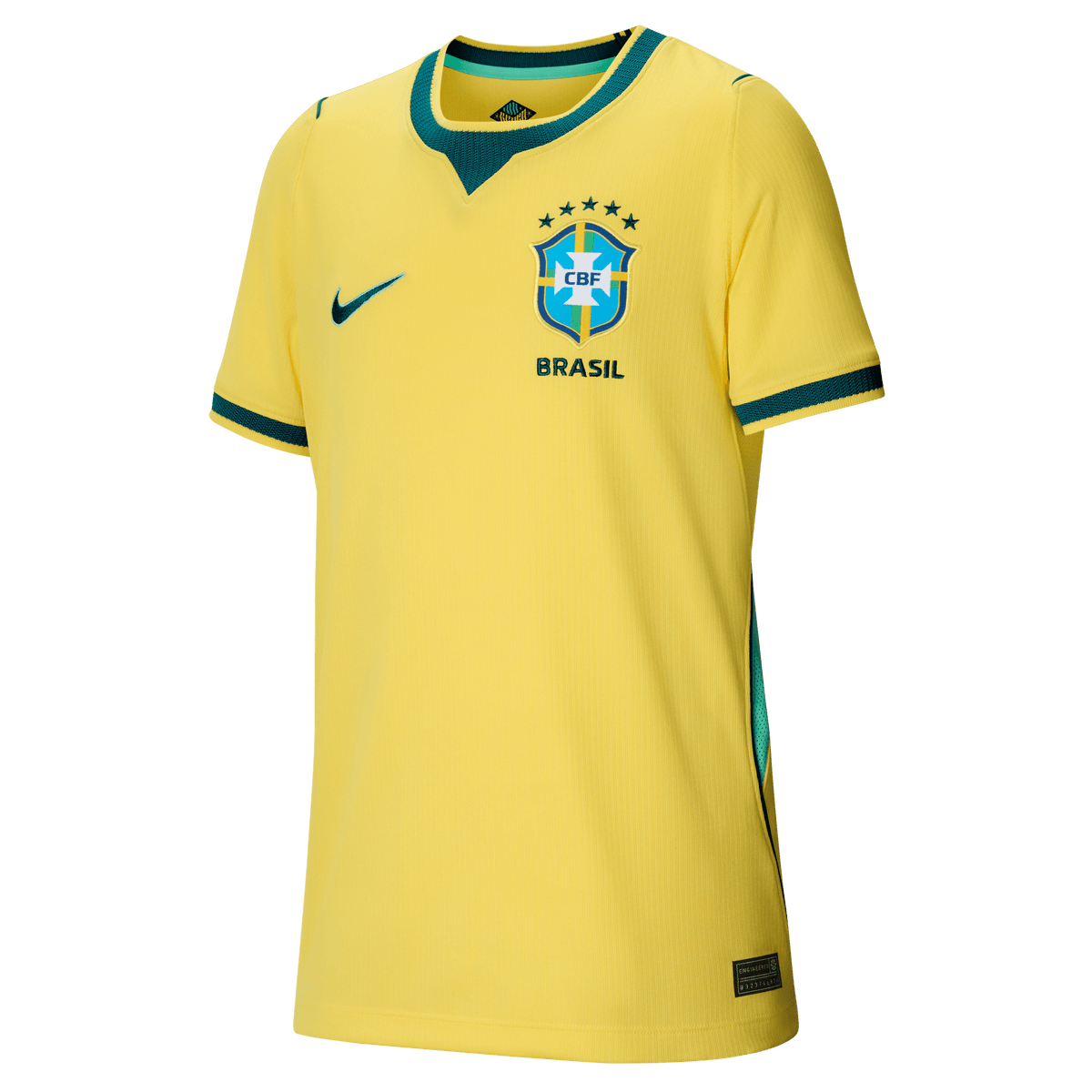 Nike Brazil Big Kids'  Stadium Home Dri-FIT Soccer Replica Jersey 2026