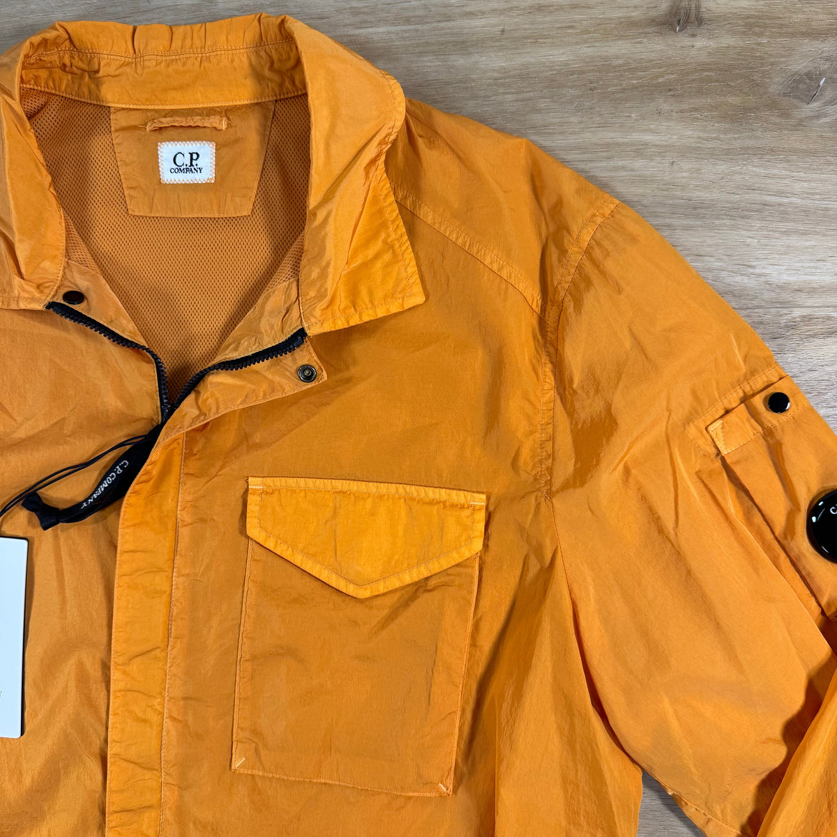 C.P. Company Chrome-R Lens Overshirt in Desert Sun - Orange