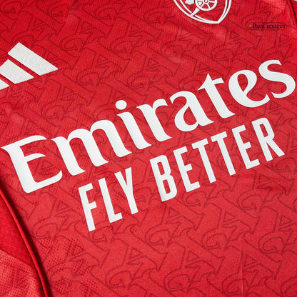 SALIBA #2 Mens Arsenal Home Jersey 2025/26 - Player Version (Slim Fit)