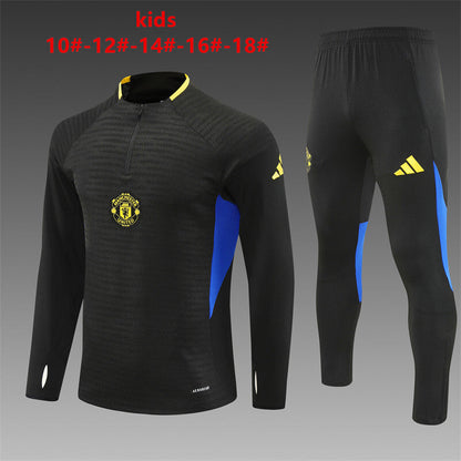 Kids Manchester United Training Tracksuits 25/26 Football Kit Soccer Jersey