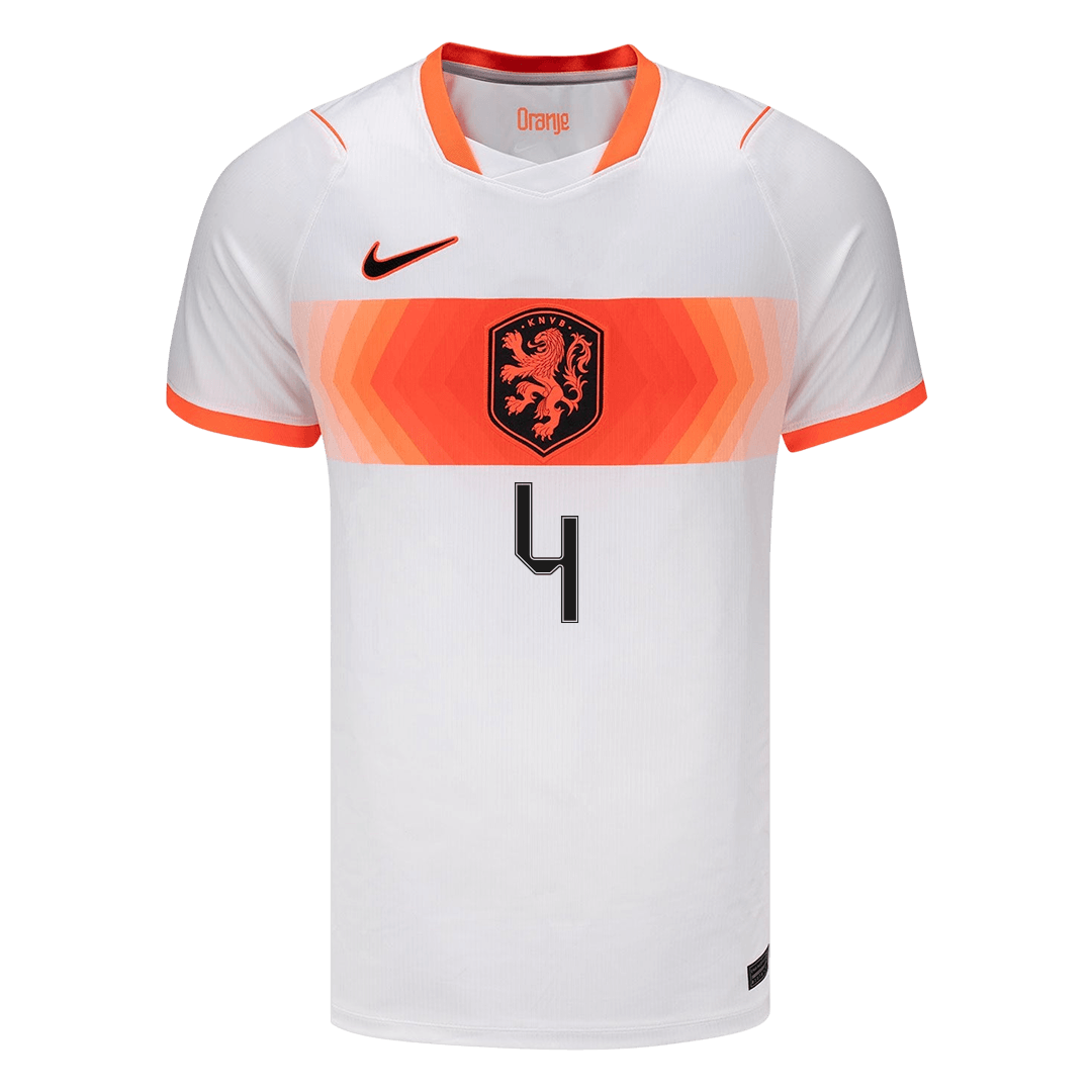 VIRGIL #4 Mens Netherlands World Cup Away Jersey 2026