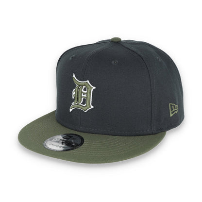 New Era Detroit Tigers 2-Tone Color Pack 9FIFTY Snapback Hat- Grey/Olive